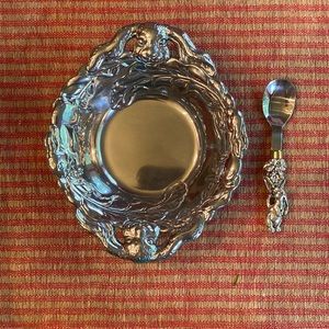 Arthur Court Baby Bunny Bowl & Spoon